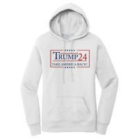 Donald Trump 2024 Take America Back USA United States Women's Pullover Hoodie