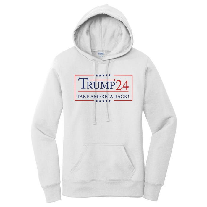 Donald Trump 2024 Take America Back USA United States Women's Pullover Hoodie