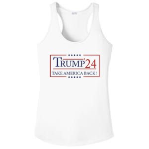 Donald Trump 2024 Take America Back USA United States Ladies PosiCharge Competitor Racerback Tank