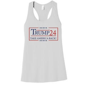 Donald Trump 2024 Take America Back USA United States Women's Racerback Tank