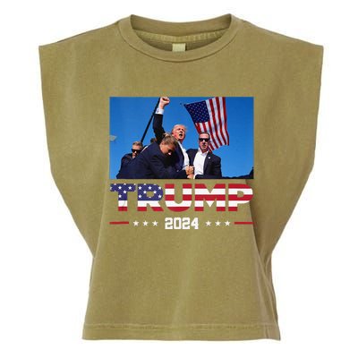 Donald Trump 2024 Survived Shooting At Election Rally Garment-Dyed Women's Muscle Tee