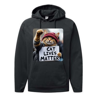 Donald Trump 2024 Cats Cat Lives Matter Trump Performance Fleece Hoodie