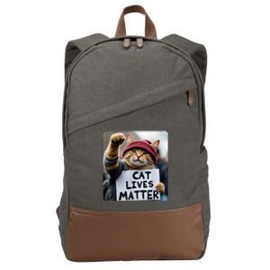 Donald Trump 2024 Cats Cat Lives Matter Trump Cotton Canvas Backpack