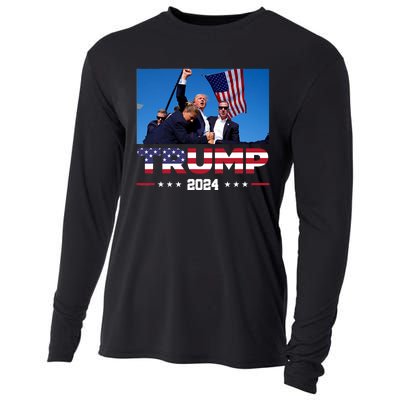 Donald Trump 2024 Survived Shot At Election Rally Cooling Performance Long Sleeve Crew