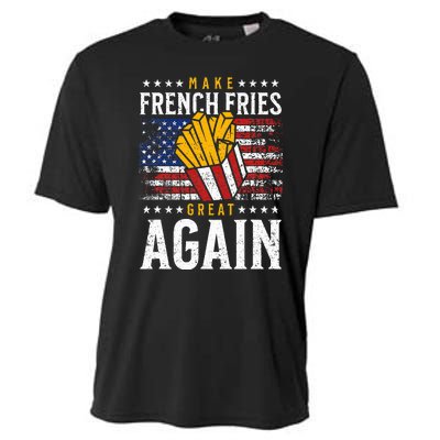 Donald Trump 2024 French Fry Make French Fries Great Again Cooling Performance Crew T-Shirt