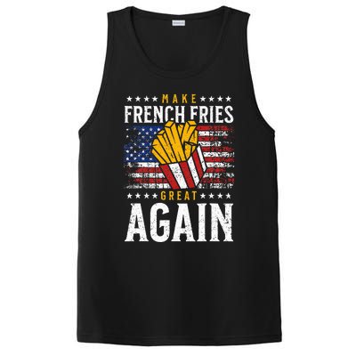 Donald Trump 2024 French Fry Make French Fries Great Again PosiCharge Competitor Tank