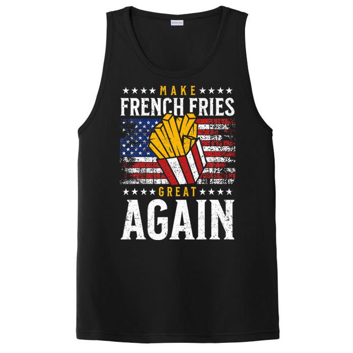 Donald Trump 2024 French Fry Make French Fries Great Again PosiCharge Competitor Tank