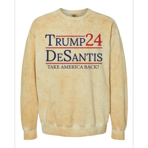 Donald Trump 2024 Take America Back USA United States Colorblast Crewneck Sweatshirt