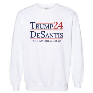 Donald Trump 2024 Take America Back USA United States Garment-Dyed Sweatshirt