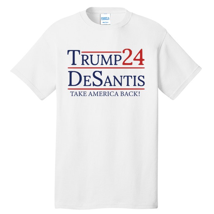 Donald Trump 2024 Take America Back USA United States Tall T-Shirt