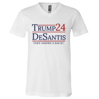 Donald Trump 2024 Take America Back USA United States V-Neck T-Shirt