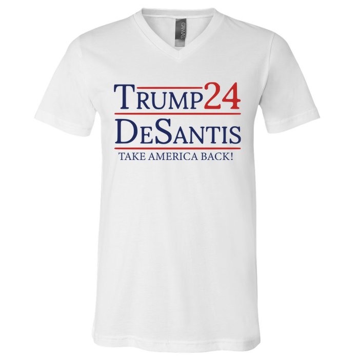 Donald Trump 2024 Take America Back USA United States V-Neck T-Shirt