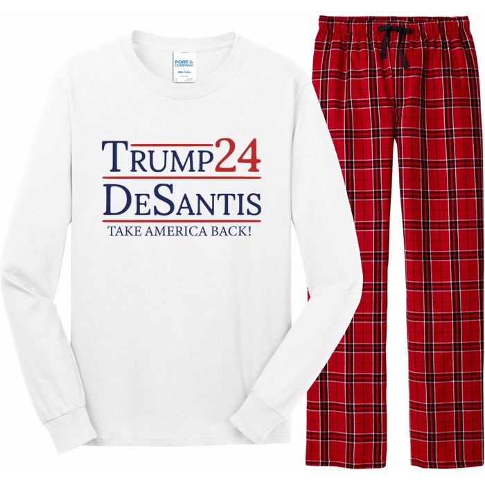 Donald Trump 2024 Take America Back USA United States Long Sleeve Pajama Set