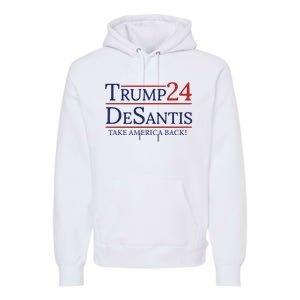 Donald Trump 2024 Take America Back USA United States Premium Hoodie