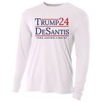 Donald Trump 2024 Take America Back USA United States Cooling Performance Long Sleeve Crew