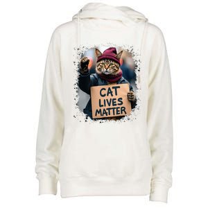 Donald Trump 2024 Cats Cat Lives Matter Trump Womens Funnel Neck Pullover Hood