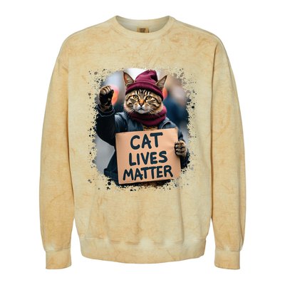 Donald Trump 2024 Cats Cat Lives Matter Trump Colorblast Crewneck Sweatshirt