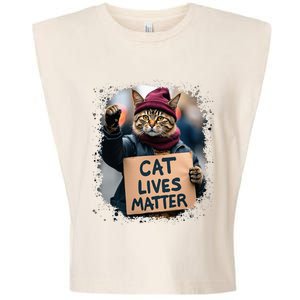 Donald Trump 2024 Cats Cat Lives Matter Trump Garment-Dyed Women's Muscle Tee