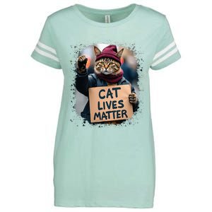 Donald Trump 2024 Cats Cat Lives Matter Trump Enza Ladies Jersey Football T-Shirt