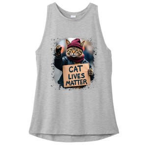 Donald Trump 2024 Cats Cat Lives Matter Trump Ladies PosiCharge Tri-Blend Wicking Tank