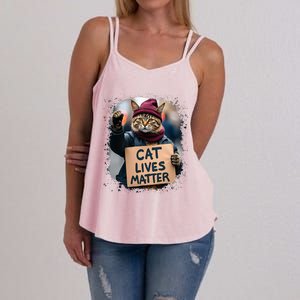 Donald Trump 2024 Cats Cat Lives Matter Trump Women's Strappy Tank