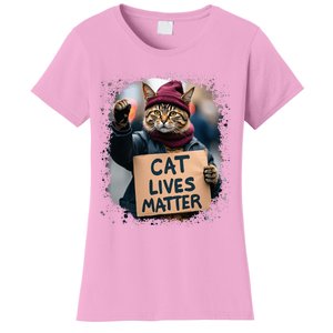 Donald Trump 2024 Cats Cat Lives Matter Trump Women's T-Shirt