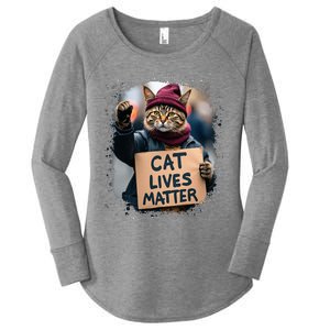 Donald Trump 2024 Cats Cat Lives Matter Trump Women's Perfect Tri Tunic Long Sleeve Shirt