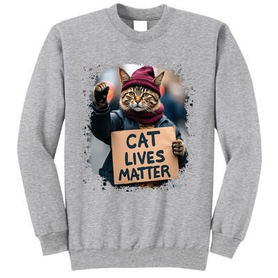 Donald Trump 2024 Cats Cat Lives Matter Trump Tall Sweatshirt