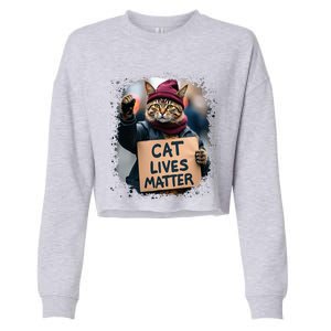 Donald Trump 2024 Cats Cat Lives Matter Trump Cropped Pullover Crew