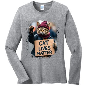 Donald Trump 2024 Cats Cat Lives Matter Trump Ladies Long Sleeve Shirt