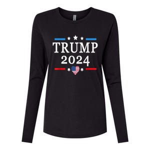 Donald Trump 2024,Save America Again USA Flag Election 2024 Womens Cotton Relaxed Long Sleeve T-Shirt