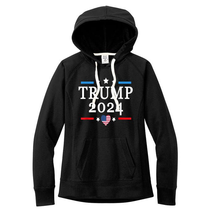 Donald Trump 2024,Save America Again USA Flag Election 2024 Women's Fleece Hoodie