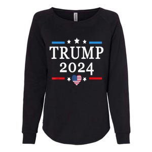 Donald Trump 2024,Save America Again USA Flag Election 2024 Womens California Wash Sweatshirt