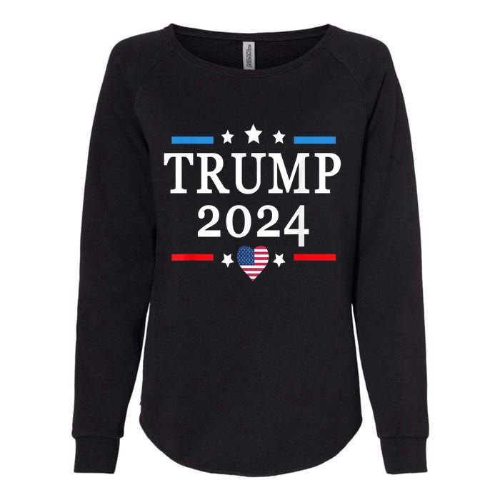 Donald Trump 2024,Save America Again USA Flag Election 2024 Womens California Wash Sweatshirt