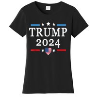 Donald Trump 2024,Save America Again USA Flag Election 2024 Women's T-Shirt