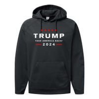 Donald Trump 2024 Take America Back Election Performance Fleece Hoodie