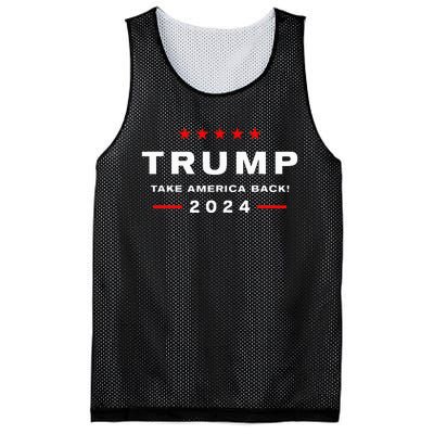 Donald Trump 2024 Take America Back Election Mesh Reversible Basketball Jersey Tank