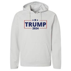 Donald Trump 2024 Take America Back USA Trump United States Performance Fleece Hoodie