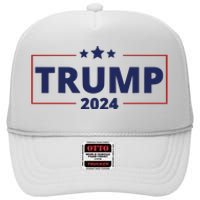 Donald Trump 2024 Take America Back USA Trump United States High Crown Mesh Back Trucker Hat