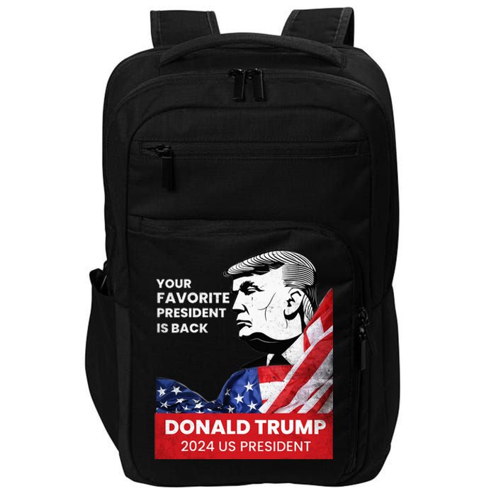 Donald Trump 2024 Take America Back 47TH US president Impact Tech Backpack