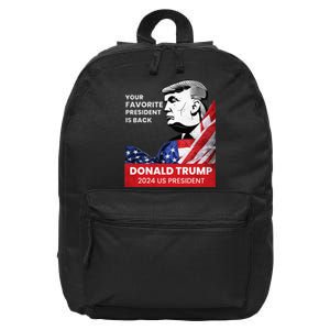 Donald Trump 2024 Take America Back 47TH US president 16 in Basic Backpack