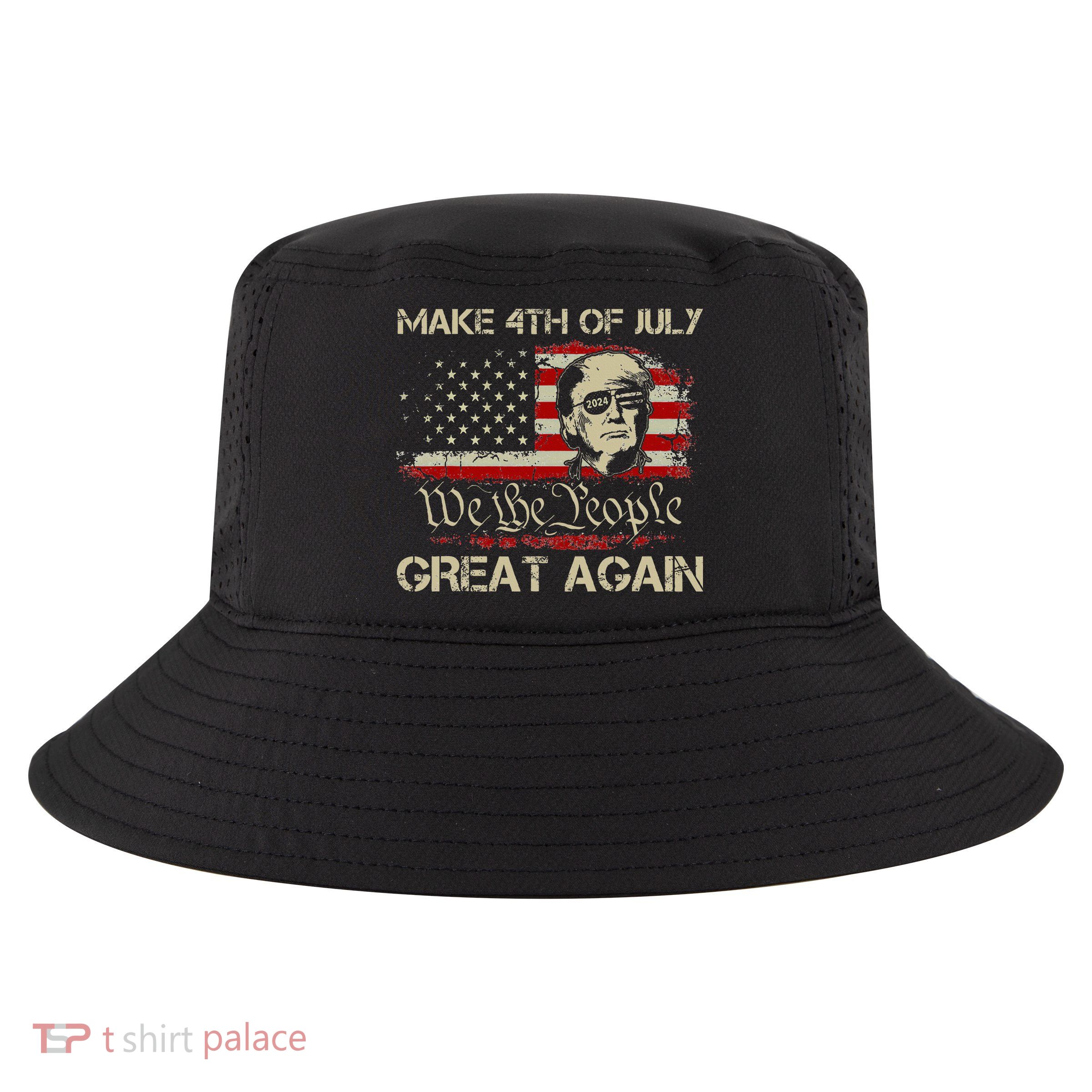 Donald Trump 2024 Make 4th Of July Great Again Cool Comfort Performance Bucket Hat
