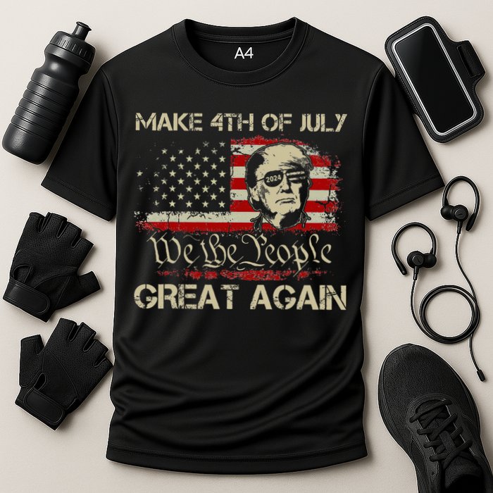 Donald Trump 2024 Make 4th Of July Great Again Cooling Performance Crew T-Shirt