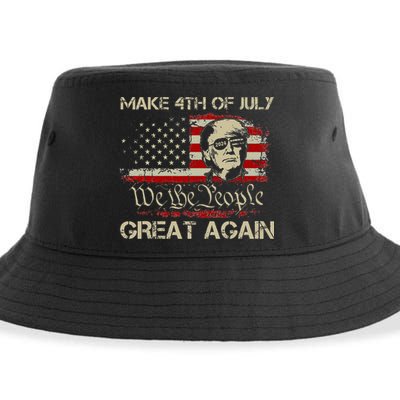 Donald Trump 2024 Make 4th Of July Great Again Sustainable Bucket Hat