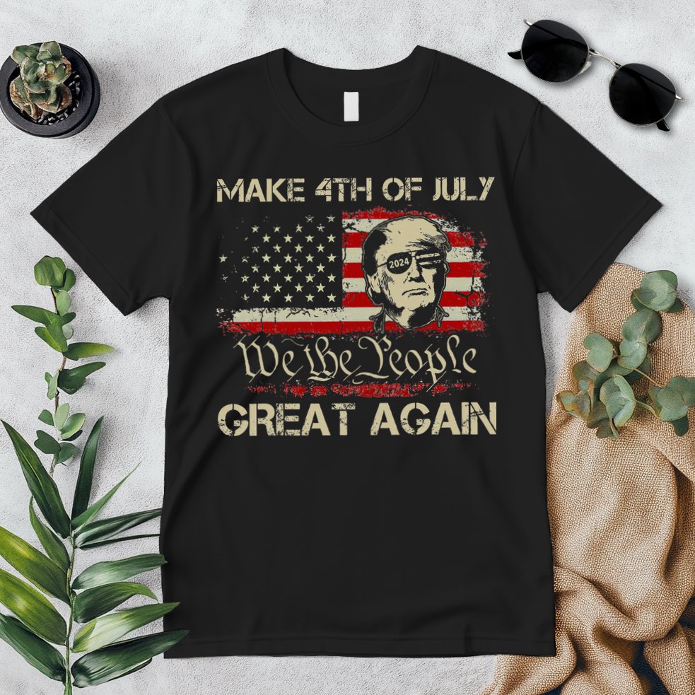 Donald Trump 2024 Make 4th Of July Great Again Premium T-Shirt