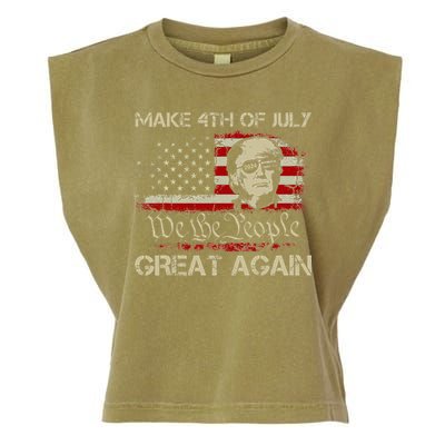 Donald Trump 2024 Make 4th Of July Great Again Garment-Dyed Women's Muscle Tee