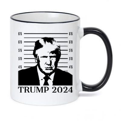 Donald Trump 2024 Mugshot Take America Back Usa 11oz Black Color Changing Mug