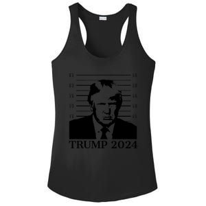 Donald Trump 2024 Mugshot Take America Back Usa Ladies PosiCharge Competitor Racerback Tank