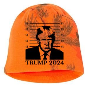 Donald Trump 2024 Mugshot Take America Back Usa Kati - Camo Knit Beanie