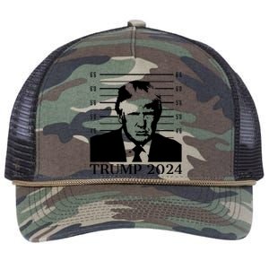 Donald Trump 2024 Mugshot Take America Back Usa Retro Rope Trucker Hat Cap